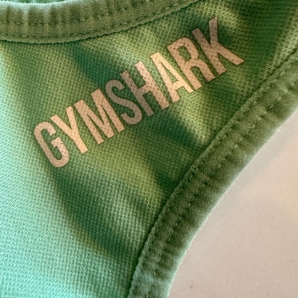 Gymshark Energy + Seamless Crop Top Bra Tagged Bright Green Size Med No Pads - Picture 3 of 4